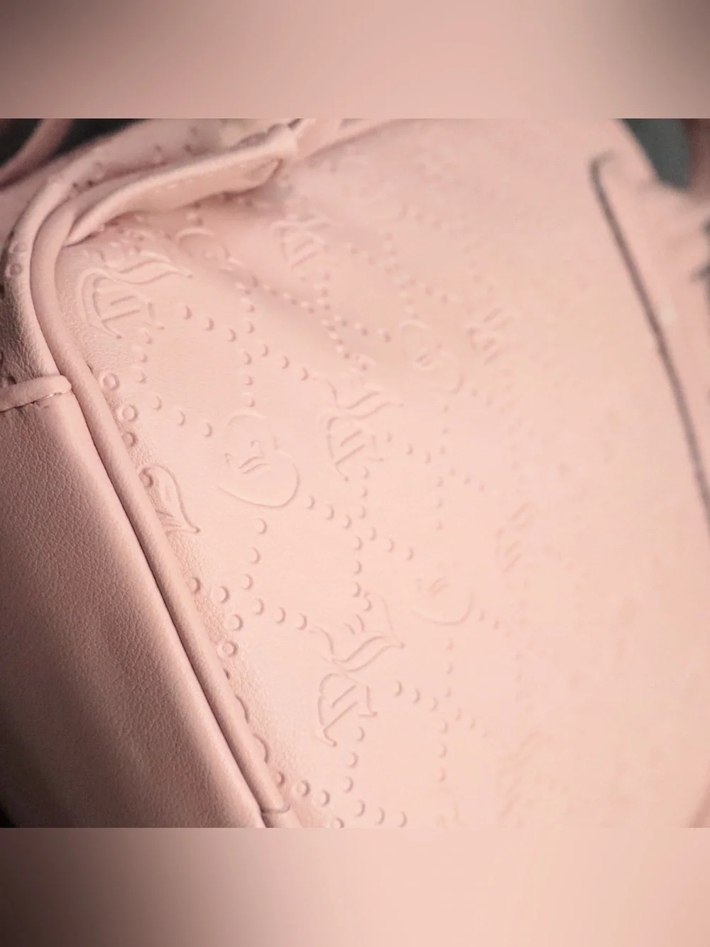 Juicy Couture Semi Charmed Backpack Dusty Blush Pink Embossed Logo NWT⁠